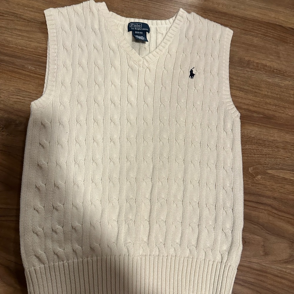 Polo Ralph Lauren cream sweater vest